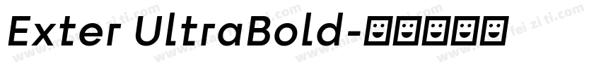 Exter UltraBold字体转换